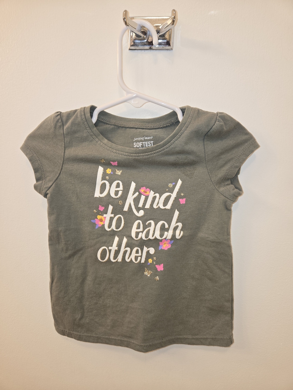 jumping beans Olive Green 'Be Kind to Each Other' Graphic Tee